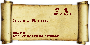 Stanga Marina névjegykártya